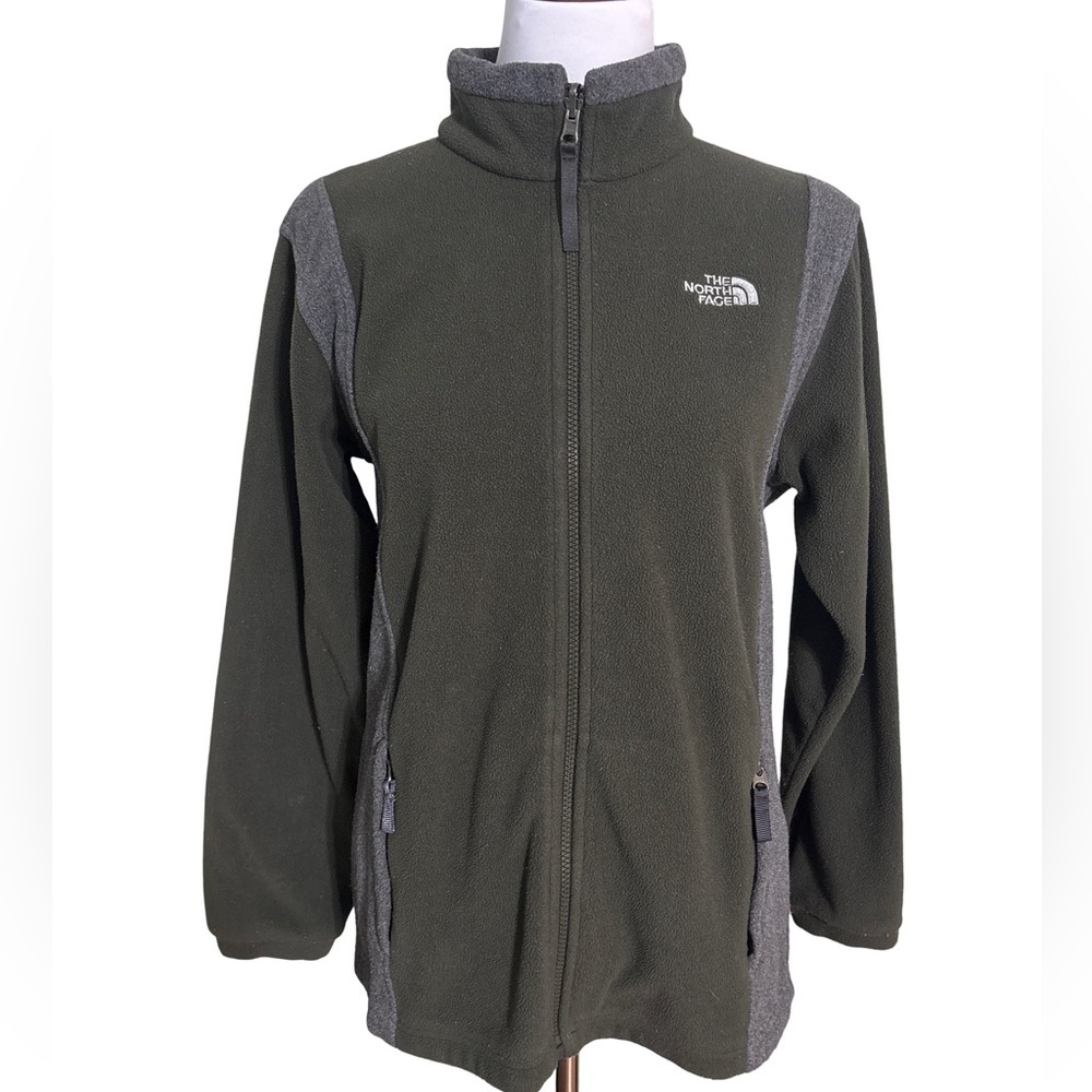 The North Face Women's Fleece Jacket Green Charcoal